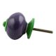 Purple Round Green Fitting Ceramic Knob